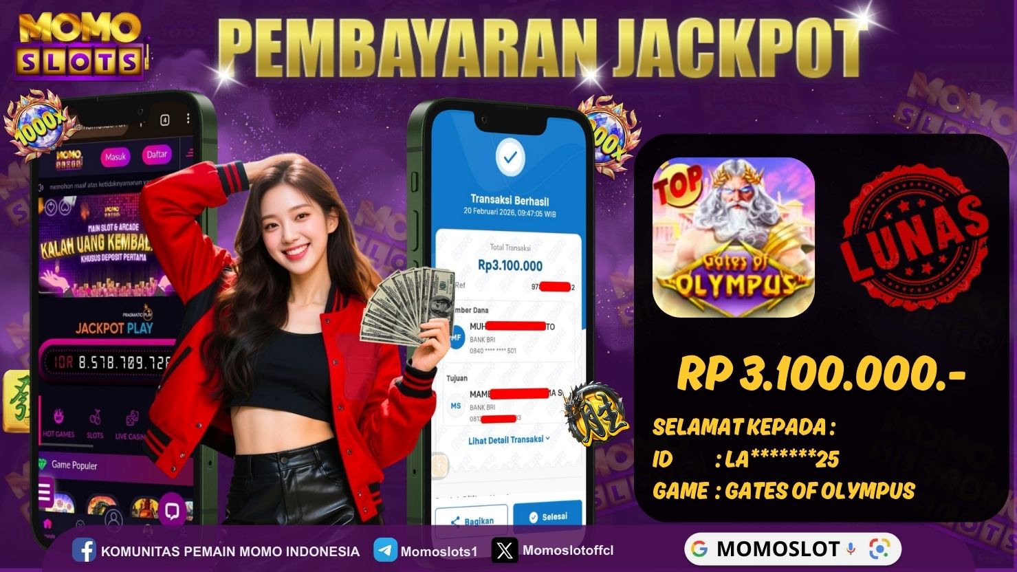 MOMOSLOTS JACKPOT SLOT GATES OF OLYMPUS